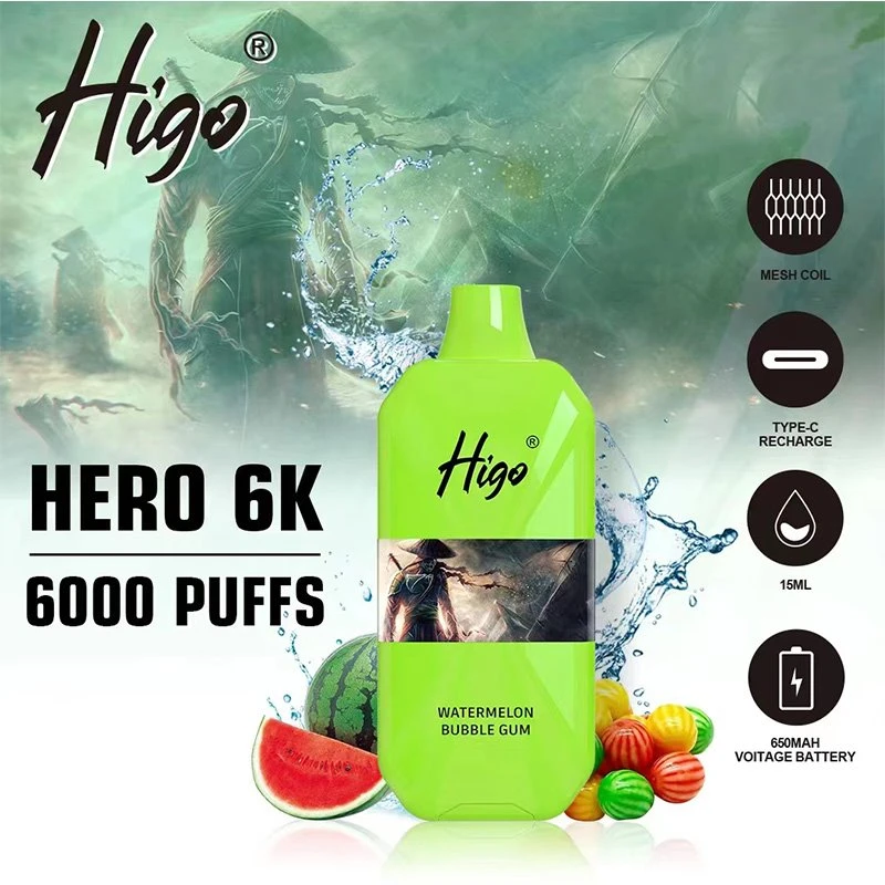 Higo HERO 6000 electroic cigarette disposable vape1