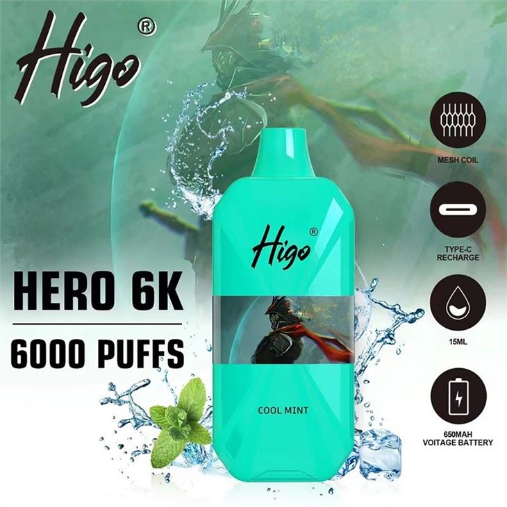 Higo HERO 6000 Electronic Cigarette disposable vape 6