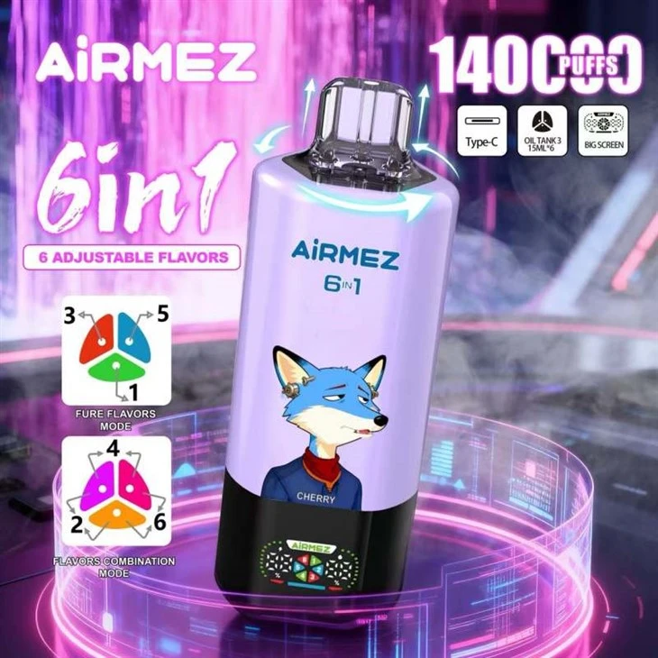 Airmez 6 modfedd1 140K Puffs Vape