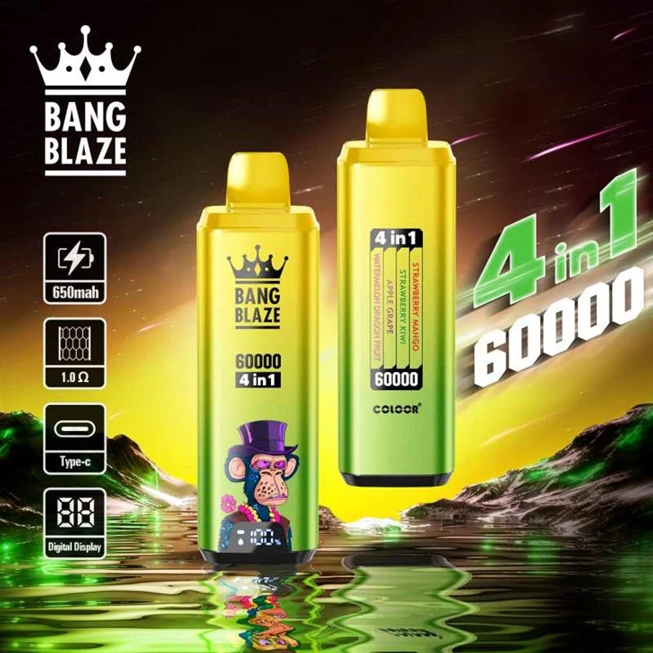 Bang Blaze 60000 Puff 4 mewn 1 Fapes blas