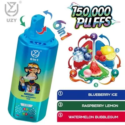 UZY 6 yn 1 150000 Puffs Vape